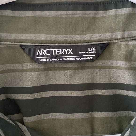 Arc'teryx Brohm Striped Casual Button Down Shirt - Picture 11 of 13